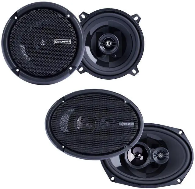 Main image of 1 Pair of PRX5 5.25" Coaxial Speakers and 1 Pair of PRX6903 6X9 3-Way Coaxial Power Reference Series Speakers