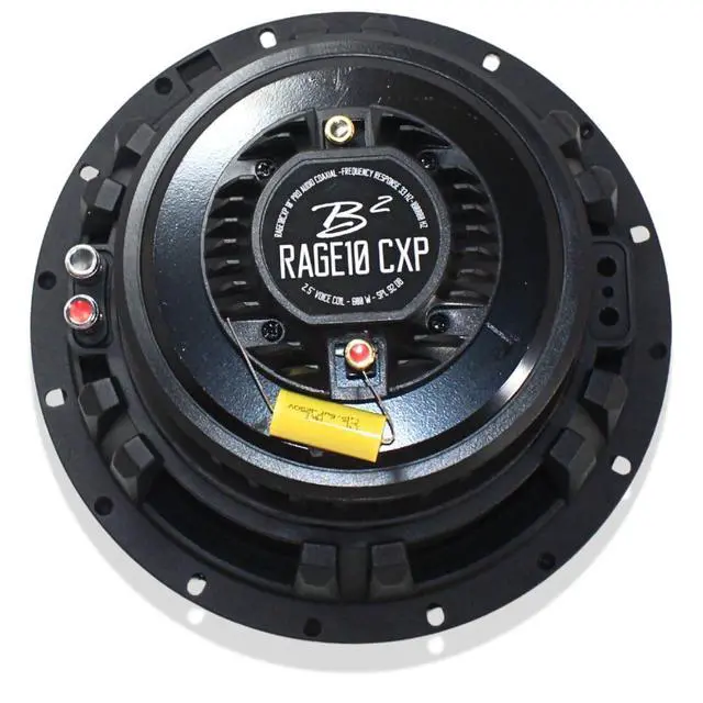 Alt view image 5 of 7 - Rage 10" 4-Ohm 300 Watt RMS Hybrid Coaxial Speaker Pair RAGE10CXP