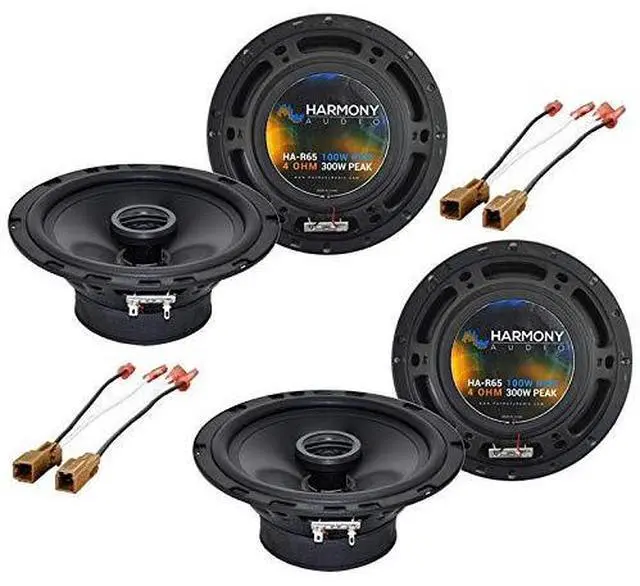 Main image of 6.5" Speaker Package 2 Pairs Fits Nissan Altima 2002-2016 | Covers front and rear door locations, drop-in coaxial design, crisp highs and rich bass, easy replacement, 6.5 inch size
