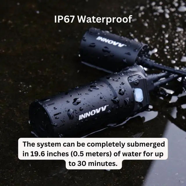 Alt view image 4 of 6 - K6 Motorcycle 2K QHD Dash Cam, Dual STARVIS IMX335 IMX307, 2K+1080P Front & Rear, 2 Channel 30FPS, F2.0 Aperture, 140° Wide Angle, WiFi, IP67 Waterproof, 3-Axis 360° Rotation, Support 256GB Max