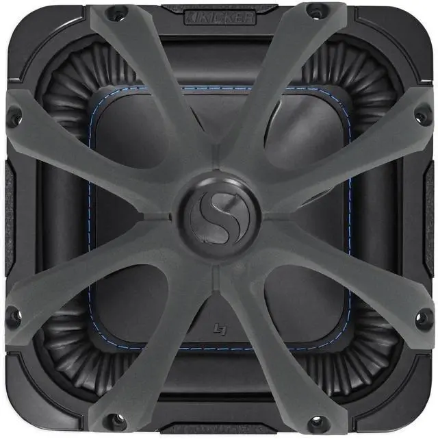 Main image of Kicker L7S82 Bundle: 8 in 900-Watt Peak/450-Watt RMS 2 Ohm DVC Car Audio Subwoofer, 08GL78 8 in Aluminum Car Subwoofer Grille for Square Solo-Baric L7, 2-Items