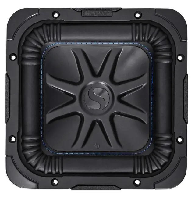 Alt view image 2 of 7 - Kicker L7S82 Bundle: 8 in 900-Watt Peak/450-Watt RMS 2 Ohm DVC Car Audio Subwoofer, 08GL78 8 in Aluminum Car Subwoofer Grille for Square Solo-Baric L7, 2-Items
