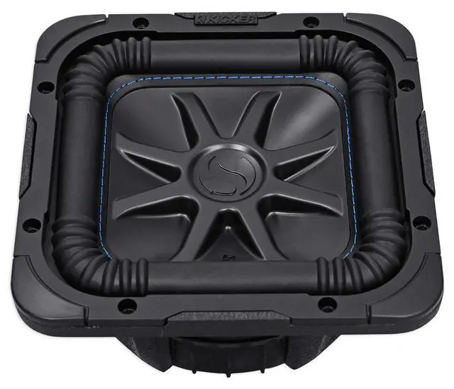 Alt view image 3 of 7 - Kicker L7S82 Bundle: 8 in 900-Watt Peak/450-Watt RMS 2 Ohm DVC Car Audio Subwoofer, 08GL78 8 in Aluminum Car Subwoofer Grille for Square Solo-Baric L7, 2-Items