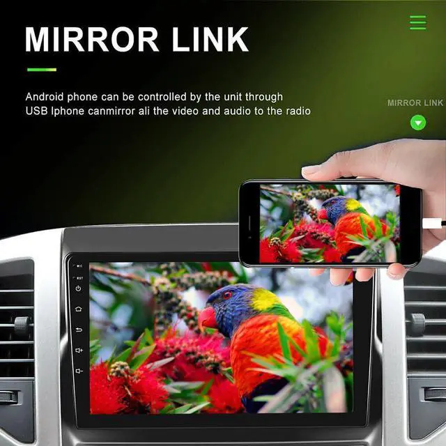 Alt view image 4 of 6 - 2G+32G Android 13 Car Stereo with Wireless Carplay & Android Auto, 9 Inch Touch Screen Car Radio with GPS FM Backup Camera WiFi SWC Compatible with T*acoma 2005-2013