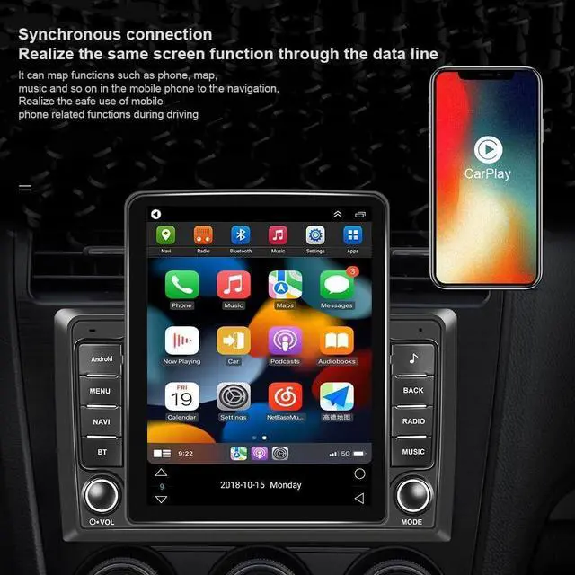 Alt view image 2 of 7 - Android 14 2 Din Car Stereo Upgrade Radio for GMC Yukon 2007-2013 | 2G+32G 9.7" Touchscreen Wireless Carplay Android Auto GPS WiFi Bluetooth RDS DSP SWC Mirrorlink Mic Backup Camera