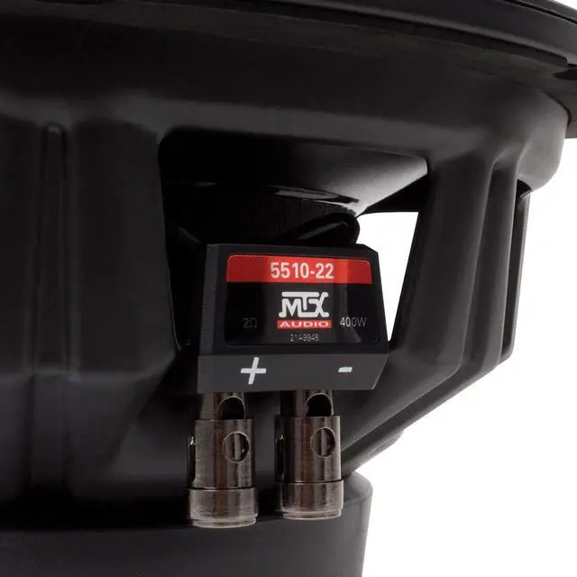 Alt view image 4 of 5 - 5510-22 10" 800 Watt Peak/400 Watt RMS DVC 2-ohm Car Audio Subwoofer Sub