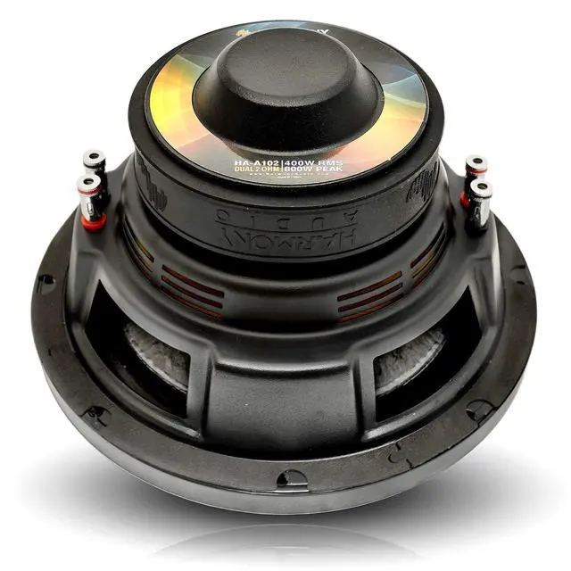 Alt view image 7 of 7 - Dual 10" Subwoofer Bundle HA-A102 HA-A800.1 Amp and Amp Kit | 2 800 watt 10 inch Alloy Series subs, matched Class D mono combo power, complete wiring pair included, easy install