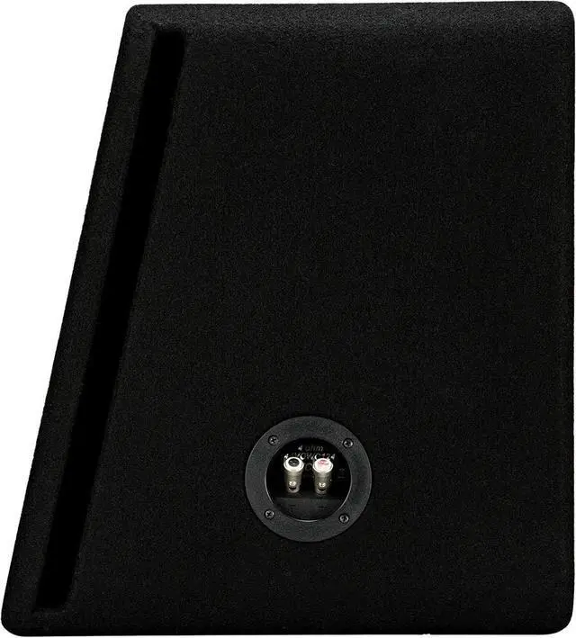 Alt view image 7 of 7 - VCWC124 CompC 12" Subwoofer in Vented Enclosure 4-Ohm | Factory-loaded bass upgrade, tuned slot port design, deep low end for car or truck audio, simple wiring hookup, 12 inch size
