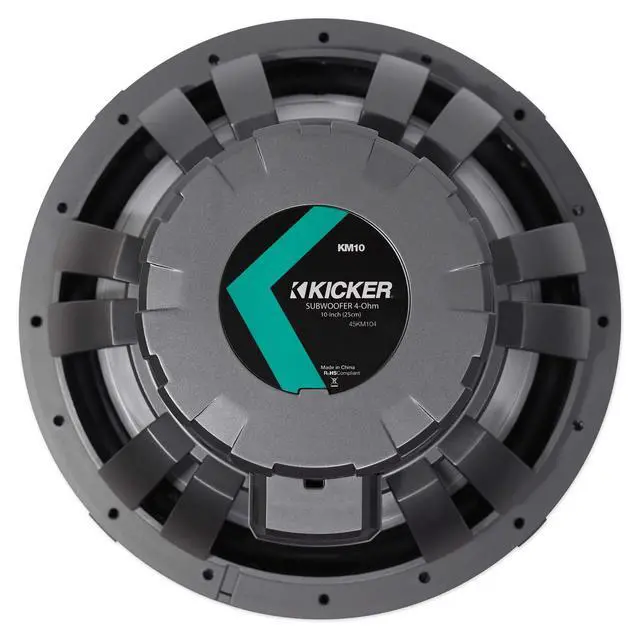 Alt view image 4 of 7 - 45KM104 10" 350w Marine Boat Subwoofer SVC Sub KM10+White Grille w/LED's