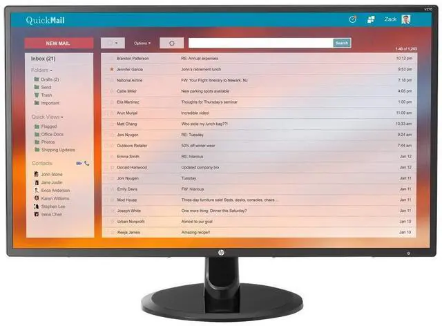 Main image of LED-Backlit LCD Monitor 27" Black (2KZ35A6#ABA)