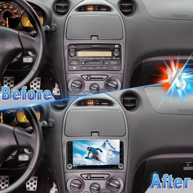 Alt view image 6 of 7 - Double Din Car Stereo Upgrade Radio for Toyota Celica 2000-2005 | Android 14 4G+64G 7" Touchscreen Wireless Carplay Android Auto GPS WiFi Bluetooth RDS DSP SWC Mirrorlink Mic Backup Camera