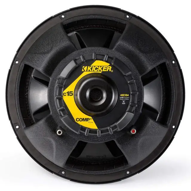 Alt view image 4 of 7 - Comp 15-inch (38cm) Subwoofer, 4-Ohm, RoHS Compliant | Deep low-end punch, ported or sealed box ready, factory system upgrade, truck and SUV friendly, proven daily performance