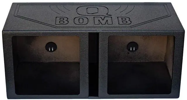 Main image of RBL15SQ Dual 15" Vented Subwoofer Enclosure for Kicker Solo Baric | L7S / L7R Compatible, Square Holes, 3/4" MDF, Bed Liner Finish, Spring Loaded Terminals, 39Hz Tuned Sub Box