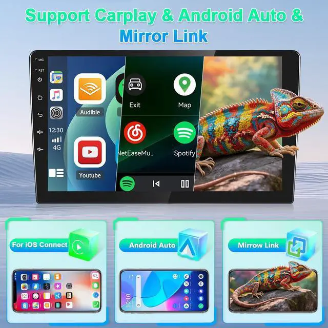 Alt view image 3 of 7 - 7" 4G+64G Car Stereo for Toyota Scion XD 2008-2014 Android 13 Car Radio w/Carplay & Android Auto IPS Touchscreen GPS Navigation Head Unit w/Bluetooth WiFi FM/RDS Backup Camera Mirror Link SWC