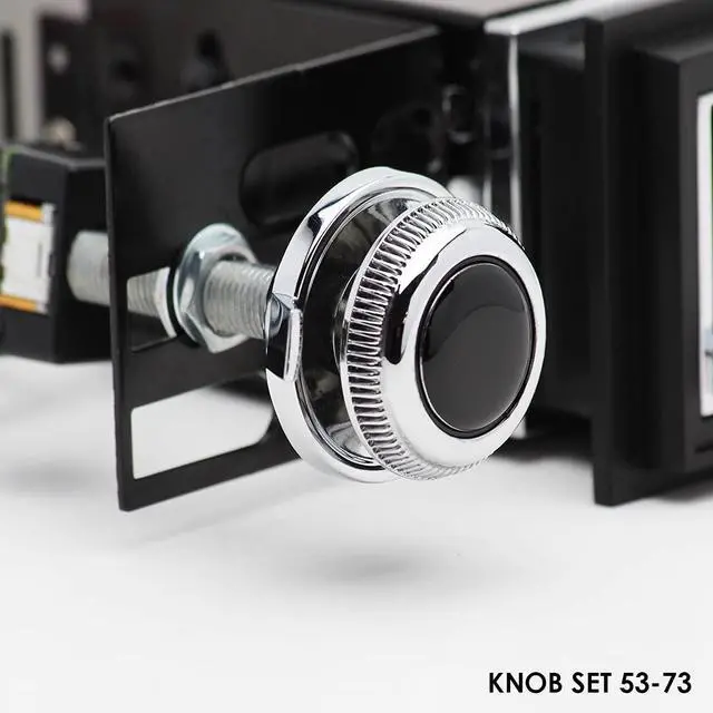 Alt view image 6 of 6 - Retro Manufacturing Laguna Radio with Chrome Face, 53P-73P Knobs, and Vintage Overlay LAC-M1-216-53P-73P-SCP
