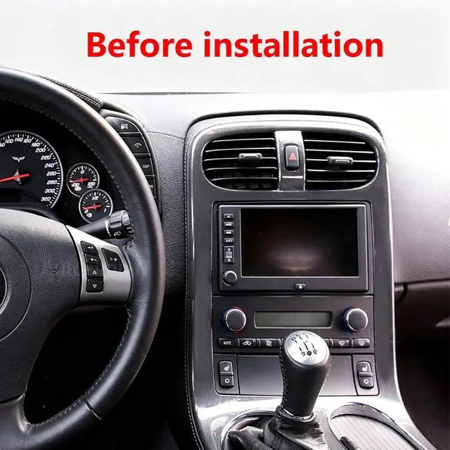 Alt view image 2 of 7 - 9.7" Touch Screen Double Din Car Radio for Chevy Corvette 2005-2013 | Upgrade for Chevy Corvette Stereo w/Wireless Carplay Android Auto,Bluetooth GPS Navigation WiFi Mirror Link SWC Backup Camera