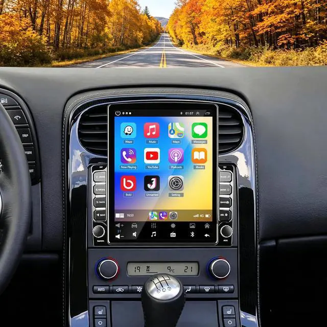 Main image of 9.7" Touch Screen Double Din Car Radio for Chevy Corvette 2005-2013 | Upgrade for Chevy Corvette Stereo w/Wireless Carplay Android Auto,Bluetooth GPS Navigation WiFi Mirror Link SWC Backup Camera