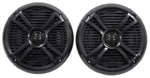 Alt view image 2 of 7 - RMSTS80B 8" 2-Way Water-Resistant Marine Boat Speakers, 4-Pack | 1000W Peak/125W RMS, 4 Ohm, PEI Dome Tweeter, Polypropylene Cone, UV Resistant, Rustproof, Includes 16.4ft Speaker Wire