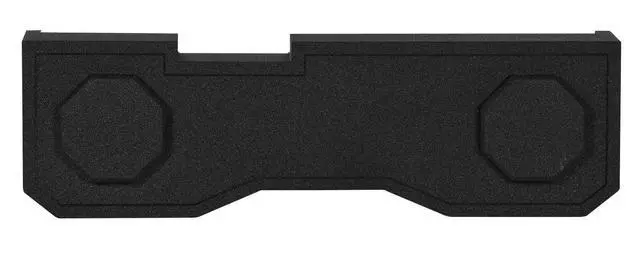 Alt view image 4 of 5 - Dual 10" Sub Box for 2014-Up GMC/Chevy Sierra/Silverado Crew Cab | Sealed Enclosure, Underseat Downfire, 0.63 Cu Ft per Sub, 4.5" Mounting Depth, 9" Cutout, 5/8" MDF, Bed Liner Finish