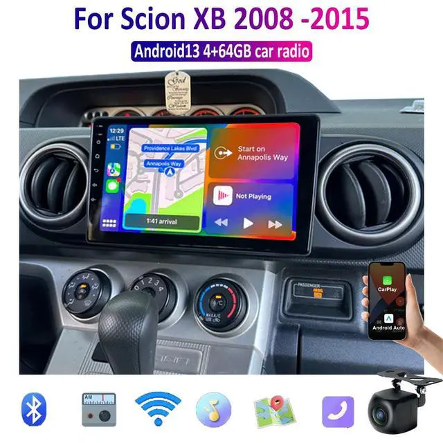 Alt view image 2 of 6 - Android 13 Car Stereo Radio Wireless Carplay, 9'' Touchscreen | Android Auto with WiFi GPS RDS FM Backup Camera Mic Compatible with Scion XB 2008 2009 2010 2011 2012 2013 2014 2015