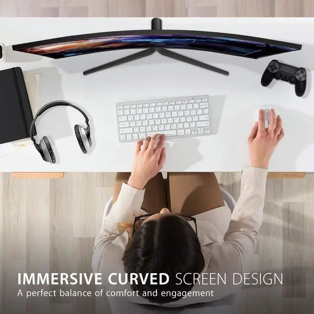 Alt view image 2 of 6 - VX3258-PC-MHD 32 Inch 1080p Curved 165Hz 1ms Gaming Monitor with FreeSync Premium Eye Care HDMI and Display Port