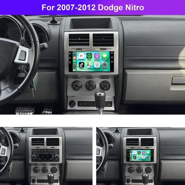 Alt view image 2 of 7 - 7 inch Touchscreen Car Stereo for Dodge Nitro 2007-2012, Android 13 Car Radio with Carplay & Android Auto GPS Navigation BT Mirror Link WiFi Backup Camera 2+64G