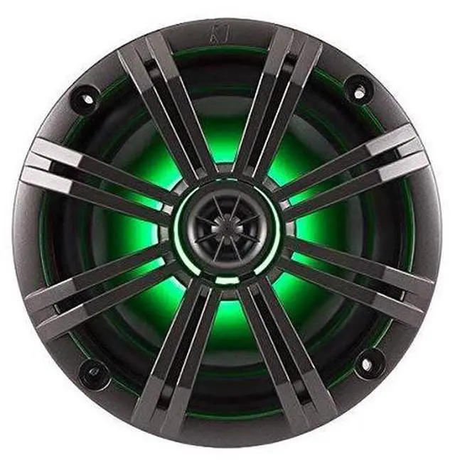 Alt view image 3 of 6 - OEM Replacement Charcoal 6.5" 4-Ohm Coaxial Marine Speakers (Pair)