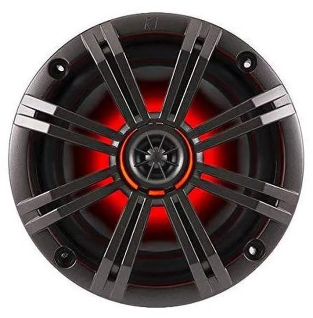 Alt view image 4 of 6 - OEM Replacement Charcoal 6.5" 4-Ohm Coaxial Marine Speakers (Pair)