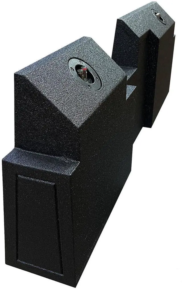 Alt view image 4 of 4 - REC134 Dual 12" Sealed Subwoofer Box for 2019-2023 Jeep Gladiator | Made in USA, 5/8" MDF Construction, Under Seat Fitment, Bed Liner Finish, 0.51 Cu Ft Net Volume Per Sub