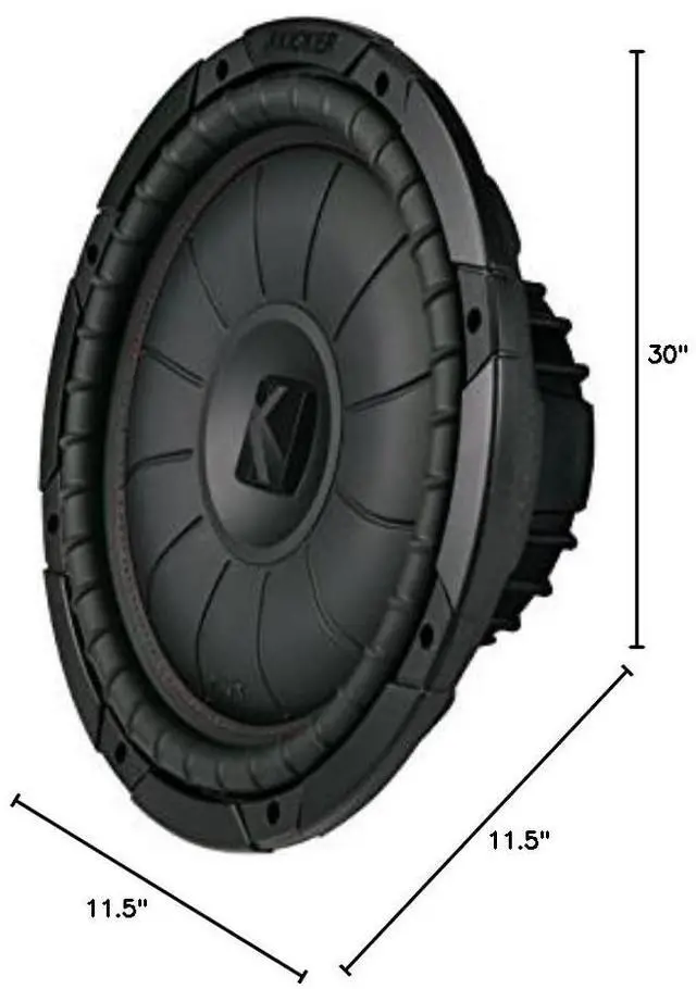 Alt view image 4 of 4 - CompVT 12-Inch (30cm) Subwoofer, SVC, 2-Ohm, 400W