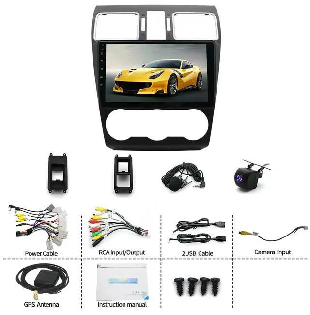 Alt view image 3 of 5 - 9 inch Android 14 Car Radio Stereo for Subaru Forester Impreza WRX XV 2015-2018, 2+64G Touch Screen Car Stereo with Wireless Carplay Android Auto Car Radio Bluetooth WiFi AHD Backup Camera SWC