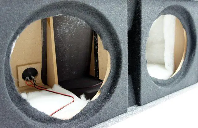 Alt view image 5 of 5 - Dual 12" Vented Subwoofer Enclosure Empty Sub Box Ported 12 inch bass speaker cabinet, unloaded twin driver design, deep low end for car truck or SUV, pair with your own amp
