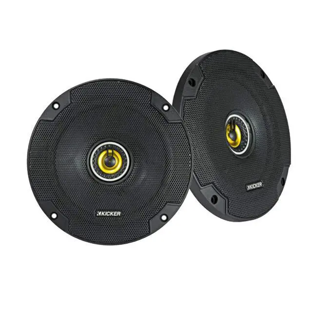 Alt view image 2 of 4 - 2 Pair Car Speaker Package of 2X Kicker CSC654 300-Watt 6.5" Inch 2-Way Black Coaxial Speakers + 2X CSC6934 450W 6x9 CS Series 3-Way Speakers - Bundle Combo with Enrock 50 Foot 14 Gauge Speaker Wire