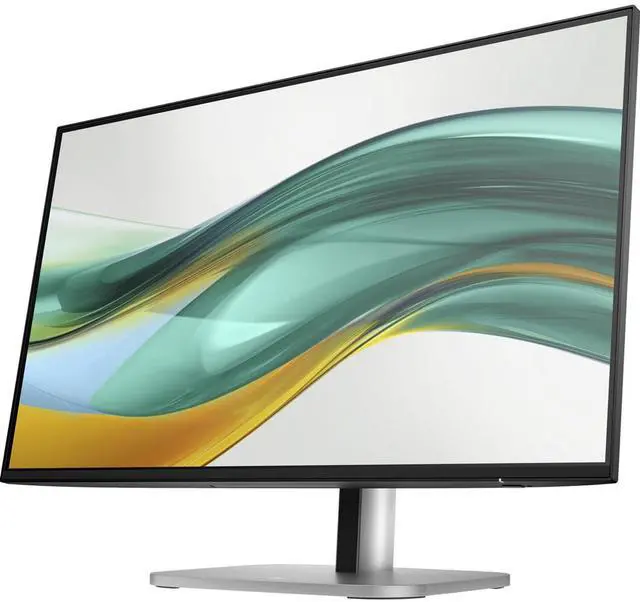 Alt view image 3 of 7 - Series 5 Pro 524pf 24" FHD IPS Monitor Adjustable Height, Swivel, Pivot | 100 Hz 350 Nits, 5ms, Anti-Glare, Flicker Free, VESA Mount (100mm), & Dockztorm USB Port Expander | Black/Silver