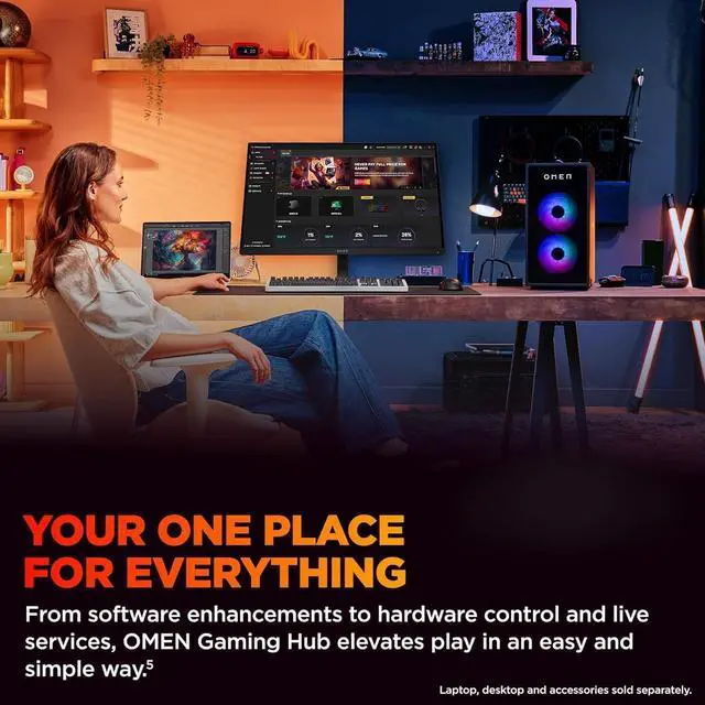 Alt view image 5 of 7 - HP OMEN 27 Inch QHD (2560 x 1440) Gaming Monitor, 180Hz Refresh Rate, 1ms Response Time, AMD FreeSync, IPS Eye Comfort Display, Ultra-Smooth Gameplay, Low Blue Light, OMEN 27q G2