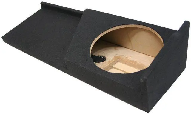 Alt view image 3 of 5 - Kicker Comp C10 Single 10" Sub Box Fits 07-13 Chevy Silverado Ext Cab | Loaded subwoofer package with pre-mounted woofers, quick bolt-in install for extended trucks, air-tight fit, 10 inch