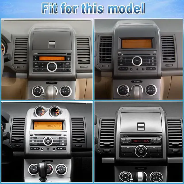 Alt view image 4 of 7 - Android 14 Double Din Car Stereo Radio for Nissan Sentra 2007-2012 | 7" Touchscreen Car Radio w/Wireless Carplay Android Auto GPS WiFi Bluetooth RDS DSP SWC Mic Backup Camera