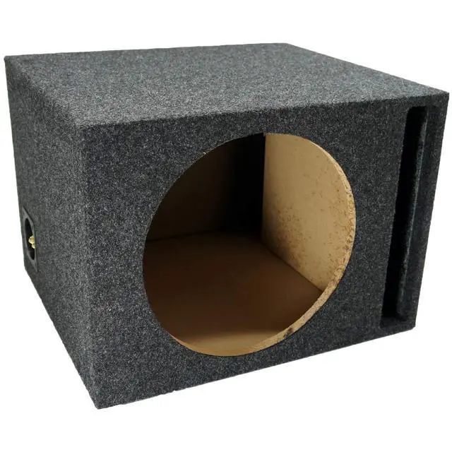 Alt view image 2 of 7 - Single 12" Vented Loaded Sub Box with Alpine S-W12D4 Type S Subwoofer ASC | Deep Low-End Punch, Complete 12 Inch Combo Package for Trunks, Enclosure Ready, Add Your Own Amplifier