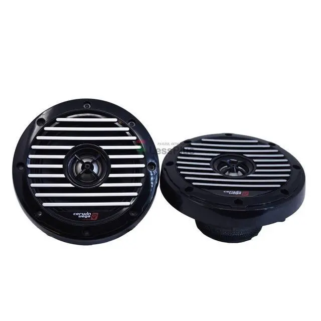 Alt view image 6 of 7 - Cerwin Vega SM52 5.25" 4 250W 2-Way Marine Coaxial Speakers Black (Pair)