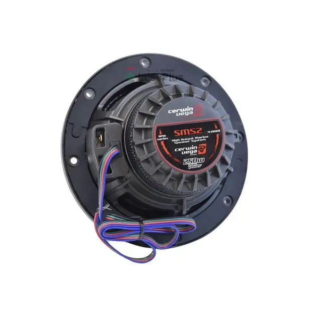 Alt view image 4 of 7 - Cerwin Vega SM52 5.25" 4 250W 2-Way Marine Coaxial Speakers Black (Pair)
