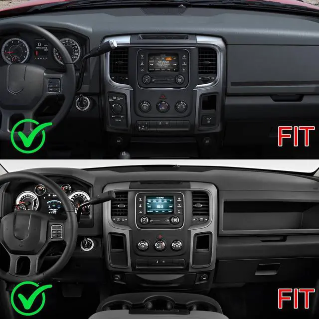 Alt view image 2 of 6 - Android 13 Double Din Car Stereo Radio for Dodge Ram 2013-2019 with Wireless Carplay Android Auto 9.7 in Touchscreen for Dodge Ram Car Stereo GPS Bluetooth WiFi FM RDS DSP SWC-2+64G