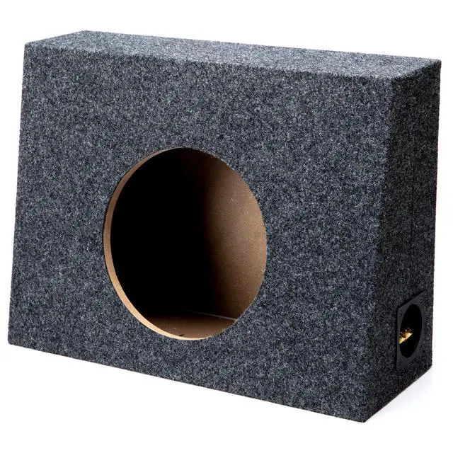 Alt view image 2 of 6 - W10S4 Loaded Single 10" Sub Box Sealed Fits Standard Cab Trucks 250W | Preinstalled subwoofer ready to wire, tight accurate bass for pickups, compact space-saving footprint, 10 inch size