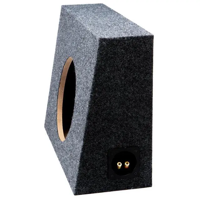 Alt view image 3 of 6 - W10S4 Loaded Single 10" Sub Box Sealed Fits Standard Cab Trucks 250W | Preinstalled subwoofer ready to wire, tight accurate bass for pickups, compact space-saving footprint, 10 inch size
