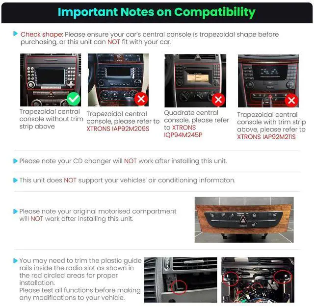Alt view image 3 of 6 - Android 14 Car Stereo for Mercedes Benz SLK Class R171 2004-2011, 9 Inch IPS Touch Screen Car Radio GPS Navigation Bluetooth Built-in DSP Head Unit Wireless CarPlay Android Auto (4+64GB)