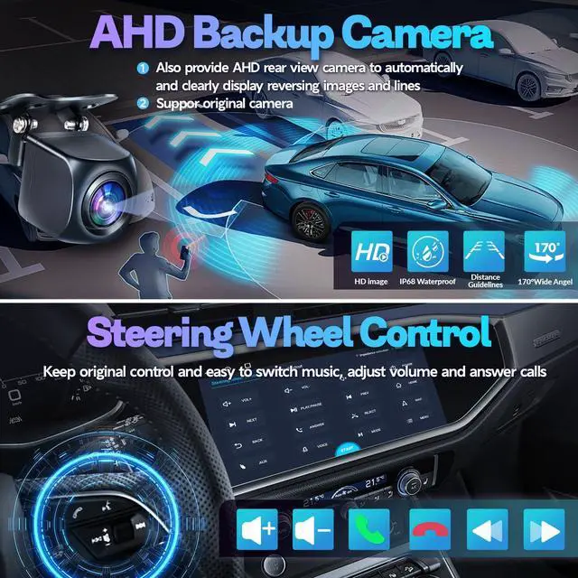 Alt view image 6 of 6 - 8 Core 4+32GB Car Radio for Nissan Altima 2013-2018 with Wireless Carplay Android Auto 9 Inch IPS HD Touchscreen for Altima Stereo 5Ghz WiFi GPS Navigation BT FM SWC AHD Backup Camera