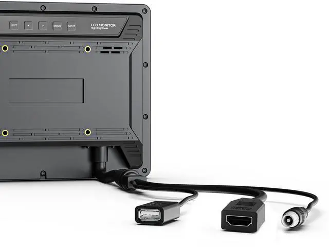 Alt view image 2 of 4 - 8 Ratio 4:3 1000 Nits IP65 Monitor, HDMI/VGA Industrial Touch Display- Optical Bonding, Auto Dimming & Waterproof Design (819H/C Full IP65 HDMI Only Non-Touch)