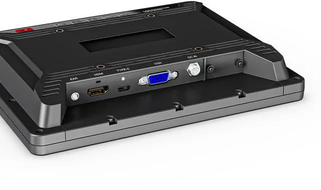 Alt view image 2 of 4 - 8 Ratio 4:3 1000 Nits IP65 Monitor, HDMI/VGA Industrial Touch Display- Optical Bonding, Auto Dimming & Waterproof Design (819/C HDMI/VGA Front Panel IP65 Non-Touch)