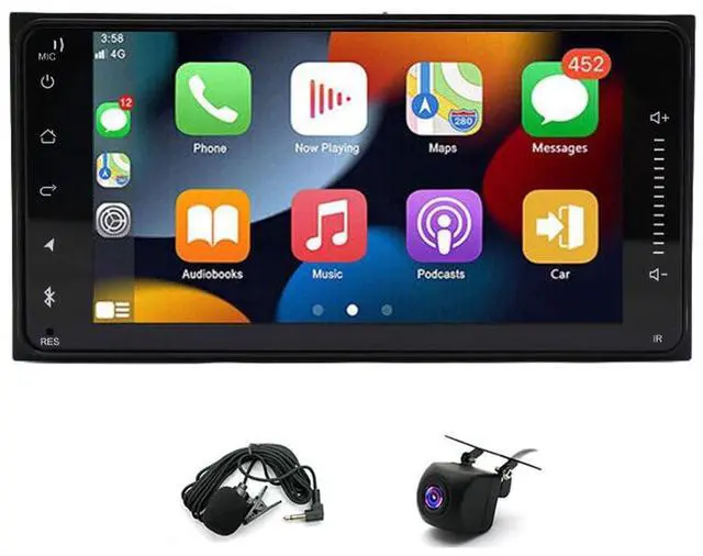 Main image of 7 inch Car Stereo Radio for Toyota 4 Runner Camry 2003 2004 2005 2006 2007 2008 2009 with Wireless Carplay Android Auto, 2+32G Touch Screen Radio Head Unit Bluetooth GPS WiFi AHD Backup Camera