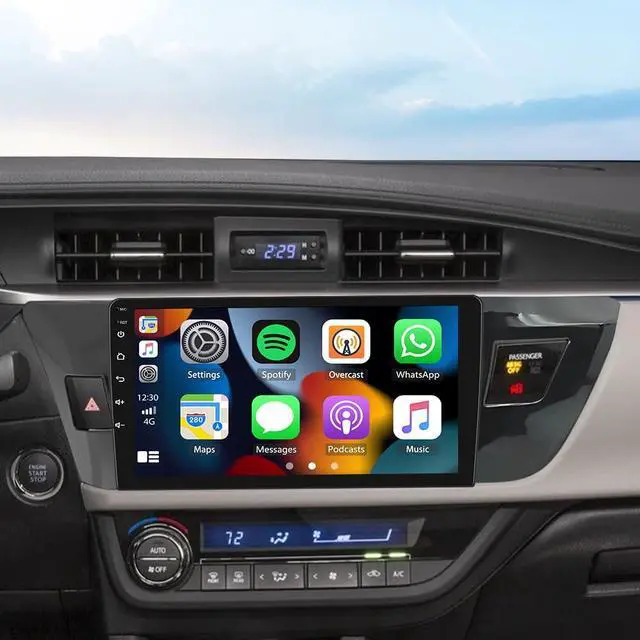 Main image of Car Stereo Radio Compatible for Toyota Corolla 2014-2016 with Carplay Android Auto GPS Navigation 10in Touchscreen Car Radio Player with Bluetooth WiFi FM/RDS SWC Mirror Link + Backup Camera