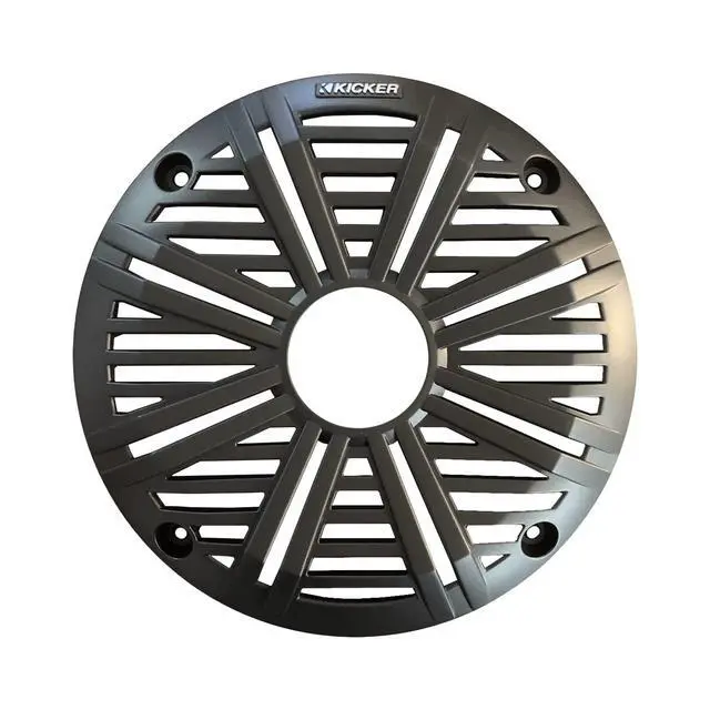 Alt view image 3 of 3 - 6.5" 195 Watt Peak Power Marine OEM Replacement RGB Multicolor LED Boat Audio Speakers (Qty 4) with Charcoal Salt Water Grilles